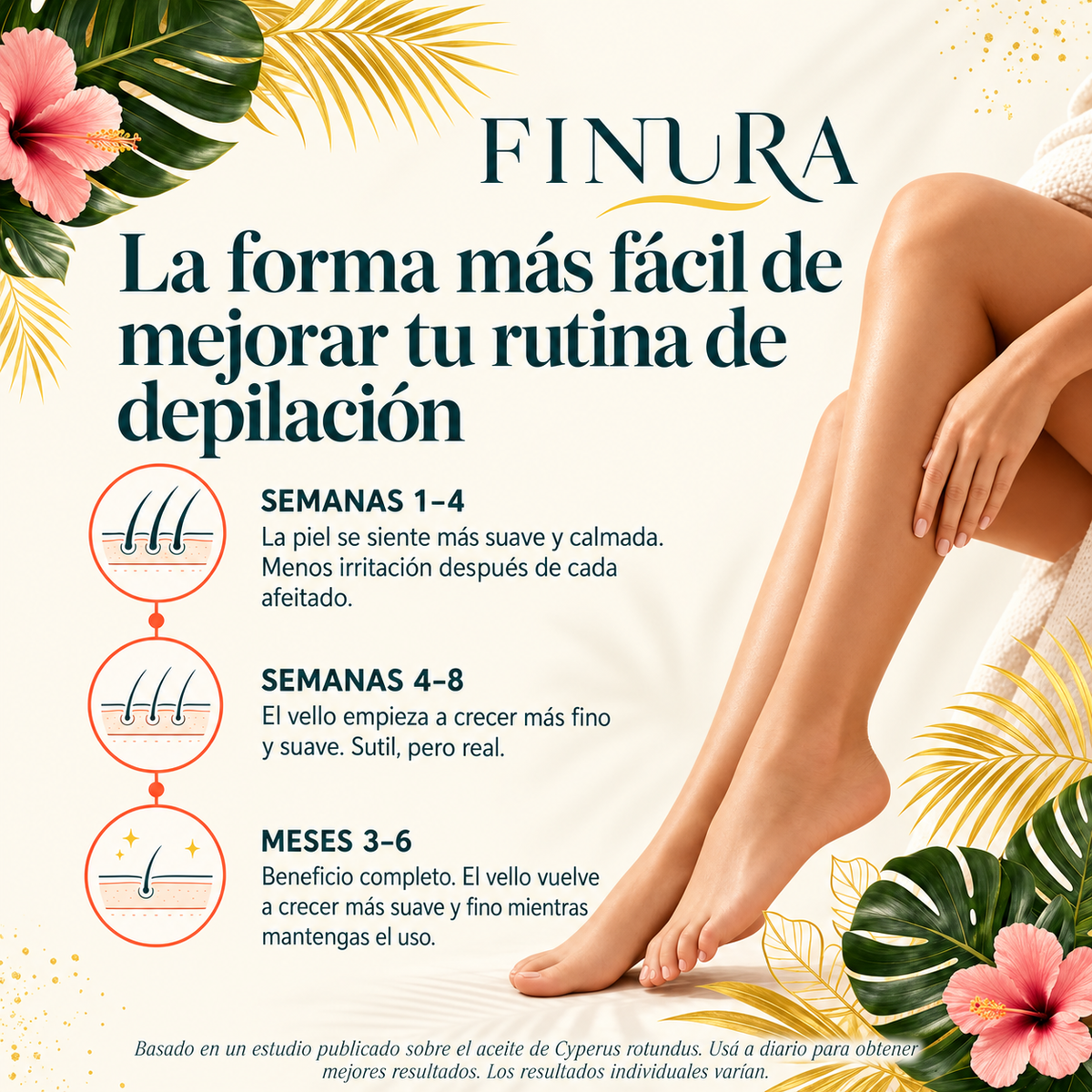 ACEITE REDUCTOR DE VELLOS - FORMULA 5:1