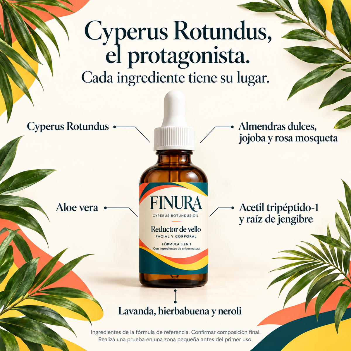 ACEITE REDUCTOR DE VELLOS - FORMULA 5:1